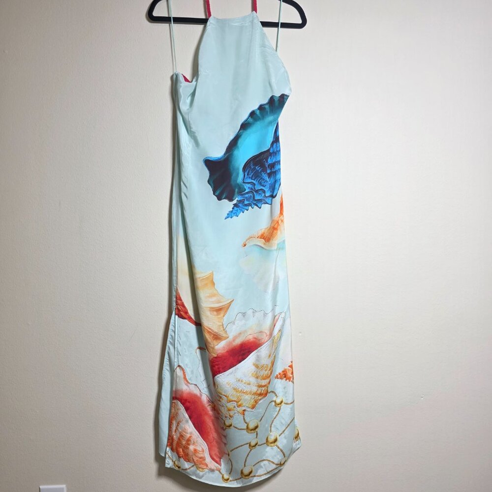 MUMA WORLD Murex Mist Vega Silk Dress Size Large - Picture 7 of 10